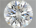 Natural Diamond 0.46 Carats, Round with Excellent Cut, H Color, VS1 Clarity and Certified by GIA