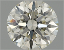 Natural Diamond 0.51 Carats, Round with Excellent Cut, I Color, VS1 Clarity and Certified by IGI