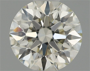 Picture of Natural Diamond 0.51 Carats, Round with Excellent Cut, I Color, VS1 Clarity and Certified by IGI