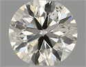 Natural Diamond 0.50 Carats, Round with Excellent Cut, J Color, SI1 Clarity and Certified by IGI