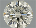 Natural Diamond 0.50 Carats, Round with Excellent Cut, J Color, VS2 Clarity and Certified by IGI