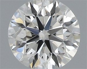 Picture of Natural Diamond 0.40 Carats, Round with Excellent Cut, I Color, VS2 Clarity and Certified by GIA