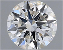 Natural Diamond 0.41 Carats, Round with Excellent Cut, H Color, VS2 Clarity and Certified by GIA