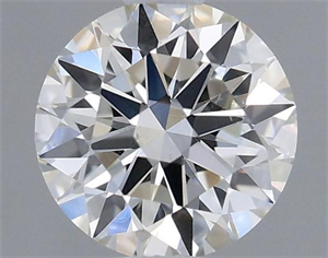 Picture of Natural Diamond 0.41 Carats, Round with Excellent Cut, H Color, VS2 Clarity and Certified by GIA