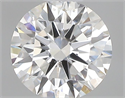 Natural Diamond 0.42 Carats, Round with Excellent Cut, F Color, SI1 Clarity and Certified by GIA