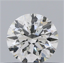 Natural Diamond 0.43 Carats, Round with Excellent Cut, H Color, SI1 Clarity and Certified by GIA