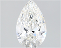 Natural Diamond 0.72 Carats, Pear with  Cut, H Color, IF Clarity and Certified by GIA