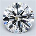 Natural Diamond 4.62 Carats, Round with Excellent Cut, F Color, VVS2 Clarity and Certified by GIA