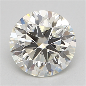 Picture of Natural Diamond 0.50 Carats, Round with Excellent Cut, J Color, VS1 Clarity and Certified by GIA