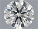 Natural Diamond 0.50 Carats, Round with Excellent Cut, H Color, VS2 Clarity and Certified by IGI