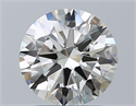 Natural Diamond 2.01 Carats, Round with Excellent Cut, I Color, VVS2 Clarity and Certified by IGI