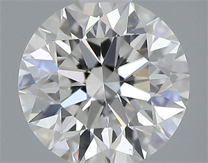 Picture of Natural Diamond 0.40 Carats, Round with Excellent Cut, H Color, VS2 Clarity and Certified by GIA