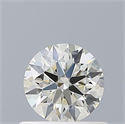 Natural Diamond 0.50 Carats, Round with Excellent Cut, K Color, VVS2 Clarity and Certified by GIA