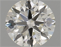 Natural Diamond 0.43 Carats, Round with Excellent Cut, K Color, IF Clarity and Certified by GIA