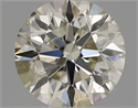 Natural Diamond 0.51 Carats, Round with Excellent Cut, J Color, I1 Clarity and Certified by IGI