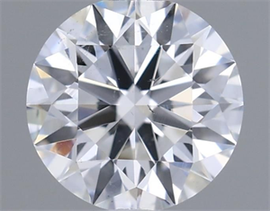 Picture of Natural Diamond 0.42 Carats, Round with Excellent Cut, K Color, VVS2 Clarity and Certified by GIA