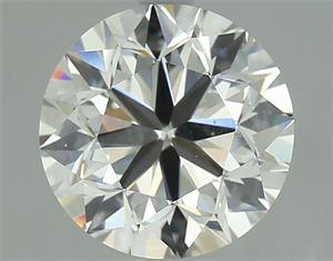 Picture of Natural Diamond 3.01 Carats, Round with Very Good Cut, J Color, SI1 Clarity and Certified by GIA