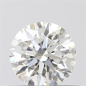 Picture of Natural Diamond 0.40 Carats, Round with Excellent Cut, H Color, VS2 Clarity and Certified by GIA