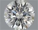 Natural Diamond 0.52 Carats, Round with Excellent Cut, J Color, VS2 Clarity and Certified by IGI