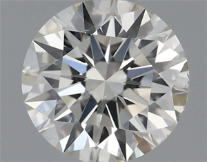 Picture of Natural Diamond 0.52 Carats, Round with Excellent Cut, J Color, VS2 Clarity and Certified by IGI