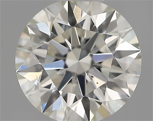 Picture of Natural Diamond 0.42 Carats, Round with Excellent Cut, H Color, VS2 Clarity and Certified by IGI