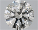 Natural Diamond 2.50 Carats, Round with Excellent Cut, H Color, SI2 Clarity and Certified by GIA