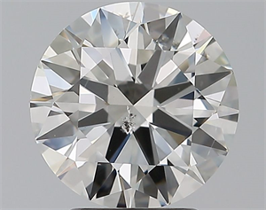 Picture of Natural Diamond 2.50 Carats, Round with Excellent Cut, H Color, SI2 Clarity and Certified by GIA