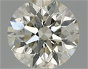 Natural Diamond 0.63 Carats, Round with Excellent Cut, I Color, SI2 Clarity and Certified by IGI