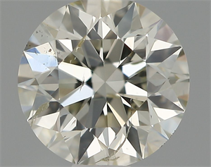 Picture of Natural Diamond 0.63 Carats, Round with Excellent Cut, I Color, SI2 Clarity and Certified by IGI