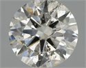 Natural Diamond 0.70 Carats, Round with Excellent Cut, I Color, I1 Clarity and Certified by IGI