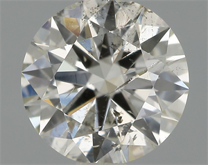 Picture of Natural Diamond 0.70 Carats, Round with Excellent Cut, I Color, I1 Clarity and Certified by IGI