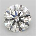 Natural Diamond 0.45 Carats, Round with Excellent Cut, J Color, VS2 Clarity and Certified by GIA