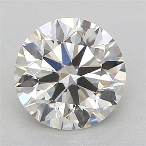 Picture of Natural Diamond 0.45 Carats, Round with Excellent Cut, J Color, VS2 Clarity and Certified by GIA