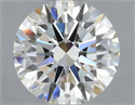 Natural Diamond 0.50 Carats, Round with Excellent Cut, J Color, VS2 Clarity and Certified by GIA