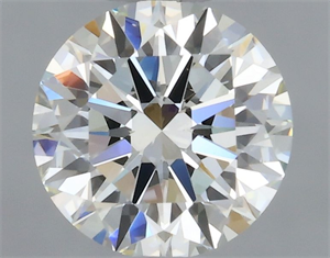 Picture of Natural Diamond 0.50 Carats, Round with Excellent Cut, J Color, VS2 Clarity and Certified by GIA