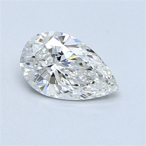 Picture of 0.60 Carats, Pear Diamond with  Cut, G Color, SI1 Clarity and Certified by GIA