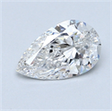 0.83 Carats, Pear Diamond with  Cut, E Color, SI1 Clarity and Certified by GIA