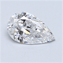 1.26 Carats, Pear Diamond with  Cut, D Color, VS2 Clarity and Certified by GIA