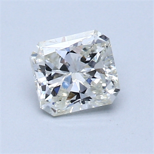 0.58 Carats, Radiant Diamond with  Cut, F Color, SI1 Clarity and Certified by EGL
