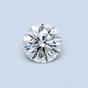 Picture of 0.40 Carats, Round Diamond with Very Good Cut, G Color, VVS1 Clarity and Certified by GIA