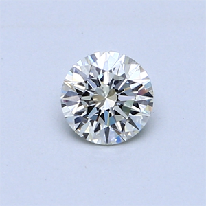 Picture of 0.42 Carats, Round Diamond with Excellent Cut, H Color, VVS2 Clarity and Certified by GIA