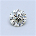 0.50 Carats, Round Diamond with Very Good Cut, M Color, VVS2 Clarity and Certified by GIA