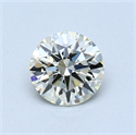 0.52 Carats, Round Diamond with Excellent Cut, I Color, VVS1 Clarity and Certified by EGL