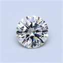 0.57 Carats, Round Diamond with Excellent Cut, I Color, VVS1 Clarity and Certified by EGL