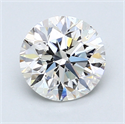 1.51 Carats, Round Diamond with Very Good Cut, F Color, VS2 Clarity and Certified by GIA