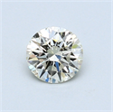 0.55 Carats, Round Diamond with Excellent Cut, M Color, VS2 Clarity and Certified by GIA