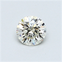 0.52 Carats, Round Diamond with Very Good Cut, M Color, VVS2 Clarity and Certified by GIA