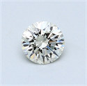 0.52 Carats, Round Diamond with Very Good Cut, L Color, VS2 Clarity and Certified by GIA
