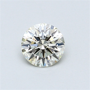 Picture of 0.52 Carats, Round Diamond with Excellent Cut, M Color, VVS2 Clarity and Certified by GIA