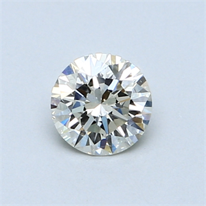 Picture of 0.52 Carats, Round Diamond with Excellent Cut, L Color, VS2 Clarity and Certified by GIA